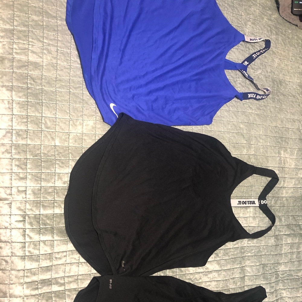 Set of three Nike racer back tanks